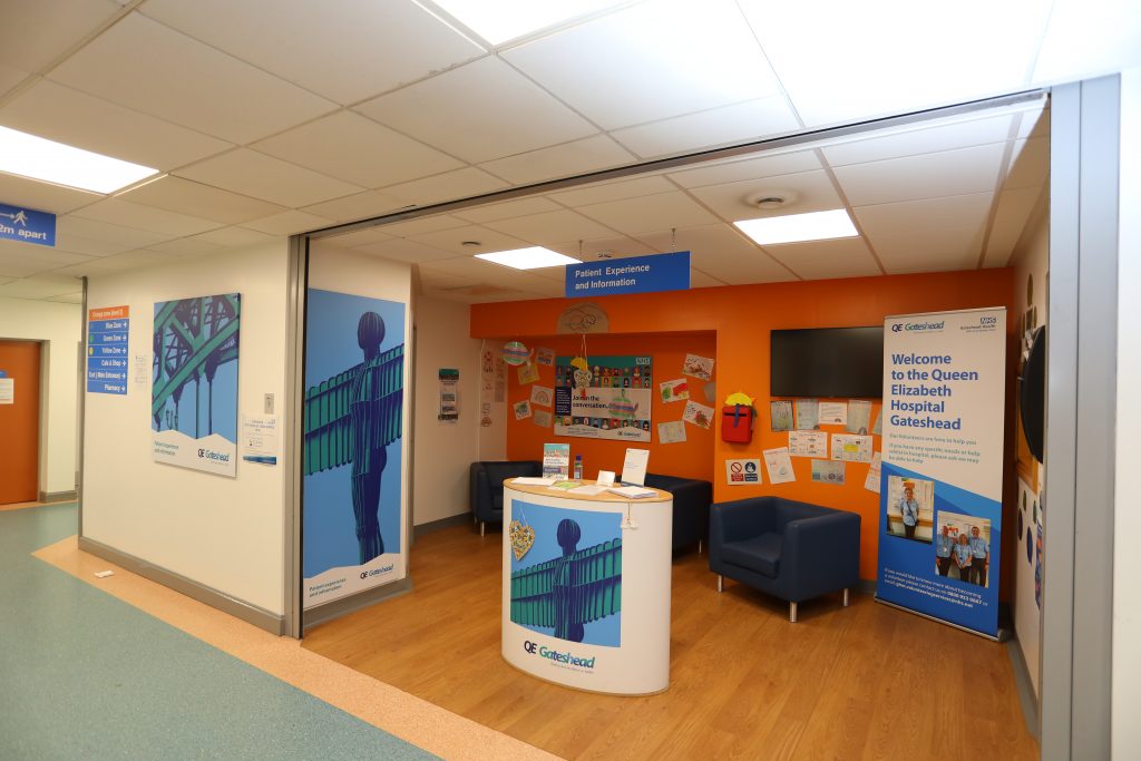 The patient and advice reception area