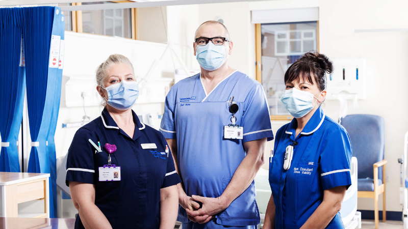 Nurses at the Queen Elizabeth Hospital