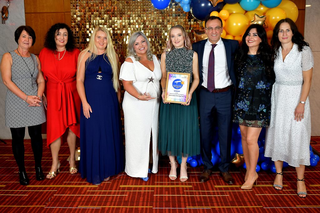 Gynaecological Oncology Team winning the Partnership in Working award