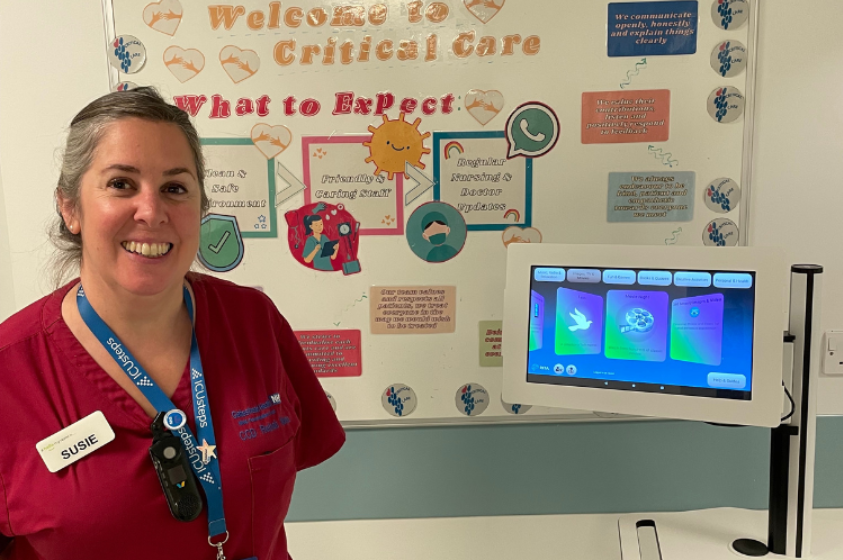 Susie Chrystal, specialist nurse in critical care rehabilitation