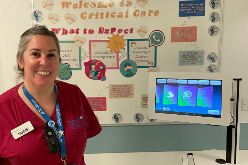 Susie Chrystal, specialist nurse in critical care rehabilitation 