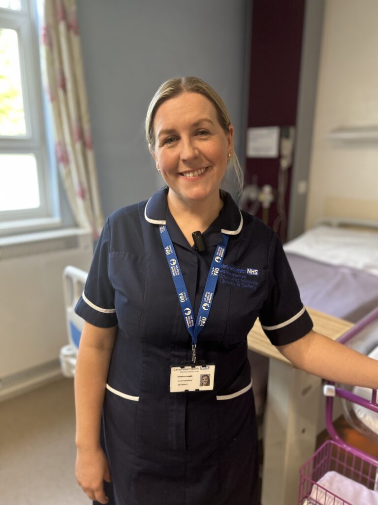 Marissa Jones, the Quality, Risk, and Safety Midwife in the Gateshead Health maternity unit