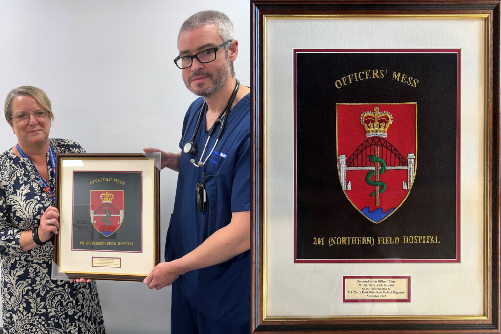 Kirsty Roberton, Deputy Director of Corporate Services and Dr Mark Carson, from Gateshead Health.