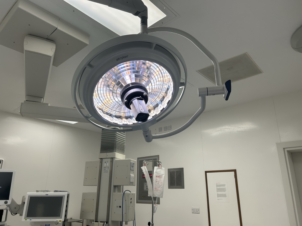 new light in operating theatre