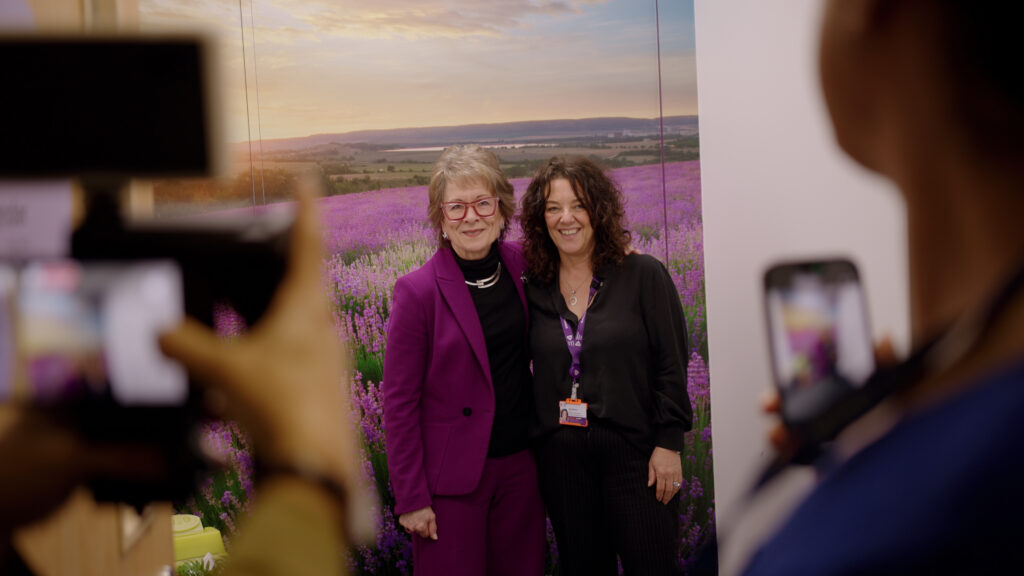 Photo of Dame Lesley Regan and Nic Adamson