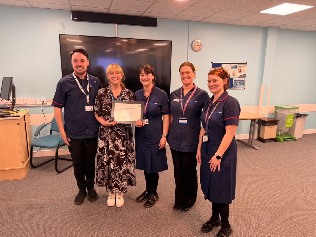 Yvonne with colleagues