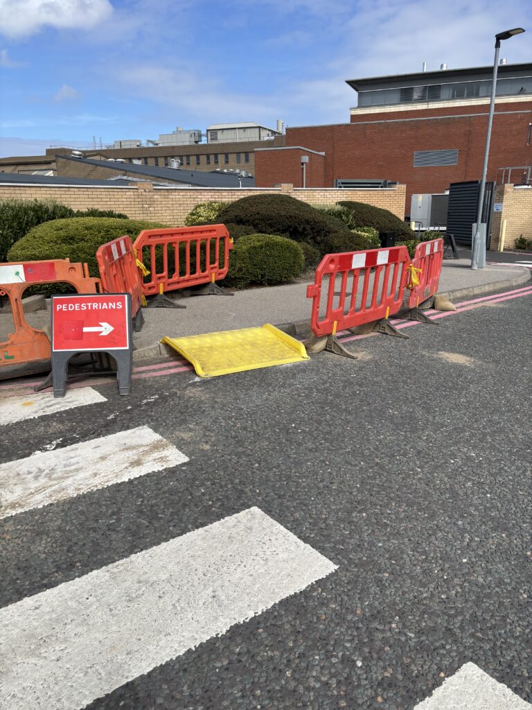 Pedestrian access for roadworks