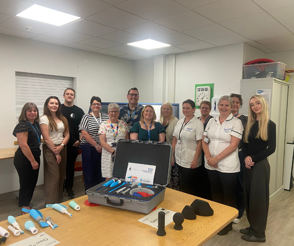 The interactive handhelds tools were prototyped by local company E3 Design in collaboration with occupational therapists from JASRU (Jubilee Acute Stroke and Rehabilitation Unit) and Innovation Manager Conor O’Neill