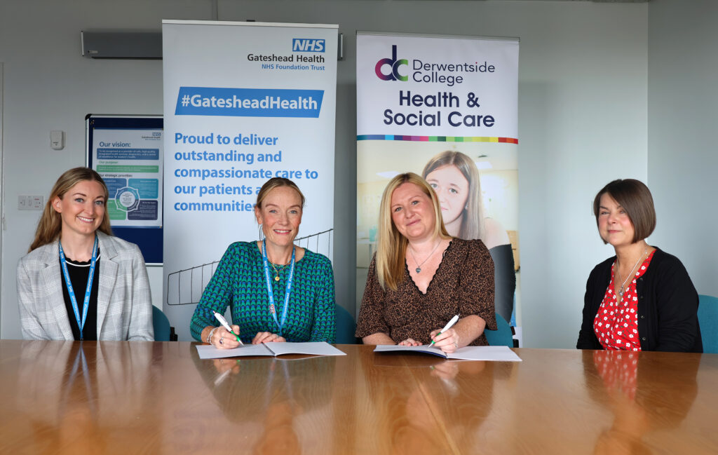 Sophia Grainger, head of staff experience, Gateshead Health NHS Foundation Trust; Amanda Venner, director of people, Gateshead Health NHS Foundation Trust; Nicola Raine, assistant principal for business development and technical education, Derwentside
