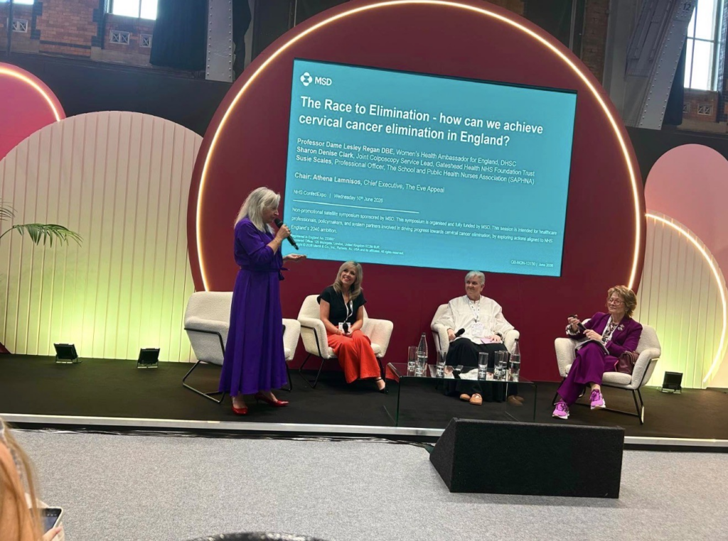 Sharon presenting at the national NHS confed in Manchester in June.