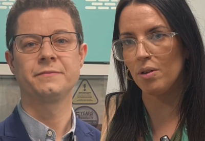 Two members of the Outpatient Pharmacy team.