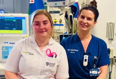 Brogan Grieves, Medical Trainee and Rachel McCrate, A&E Sister, Gateshead Health.