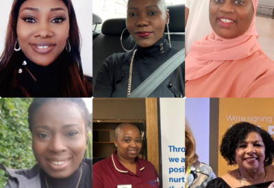 black nurses and staff at hospital