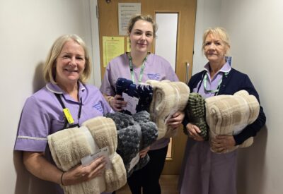 nurses with blankets