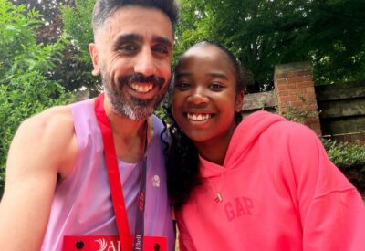 Arya and Tabitha after the AJ Bell Great North 10k