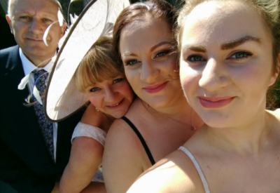 Lauren Stephenson and her family who all work at Gateshead Health