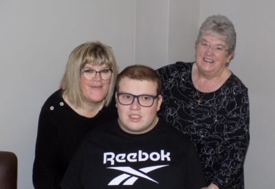 Julie Coyle, her mum and son Jack.