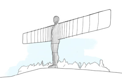 Angel of the North drawing