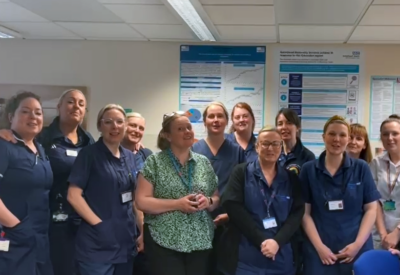 A range of midwives and matrons from Gateshead Health.