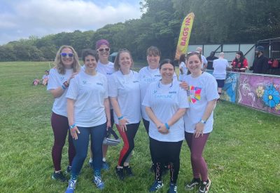 St Bedes staff at the colour run 2023