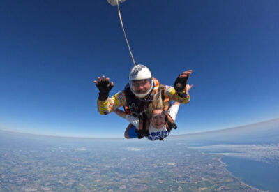 Molly Hughes skydiving