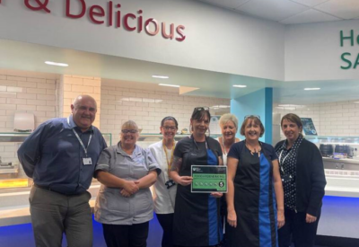 The catering team at the Queen Elizabeth (QE) Hospital