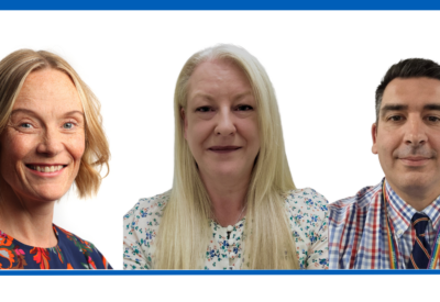 Picture of three people. These are new members of the executive team. Amanda Venner, Joanne Halliwell and Gavin Evans